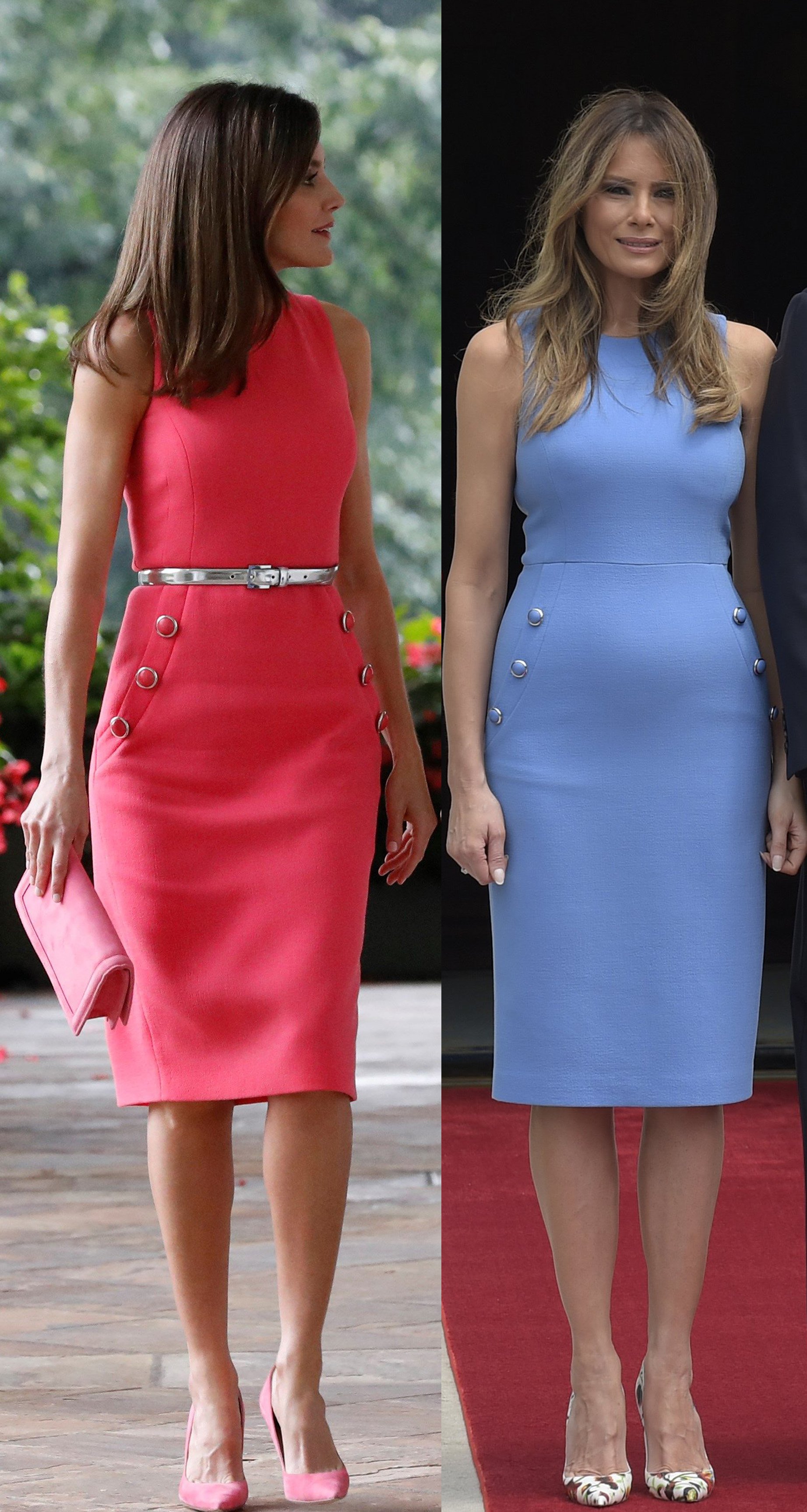 letizia melania trump mismo vestido