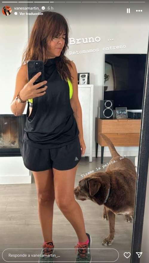 Vanesa y su perro Bruno, Instagram Vanesa y su perro Bruno, Instagram