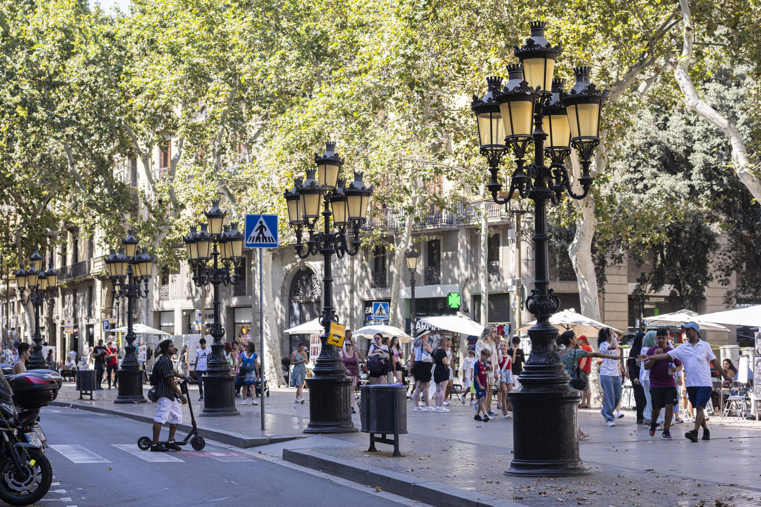 El truco para saber dónde estaban los portales de la muralla de la Rambla de Barcelona