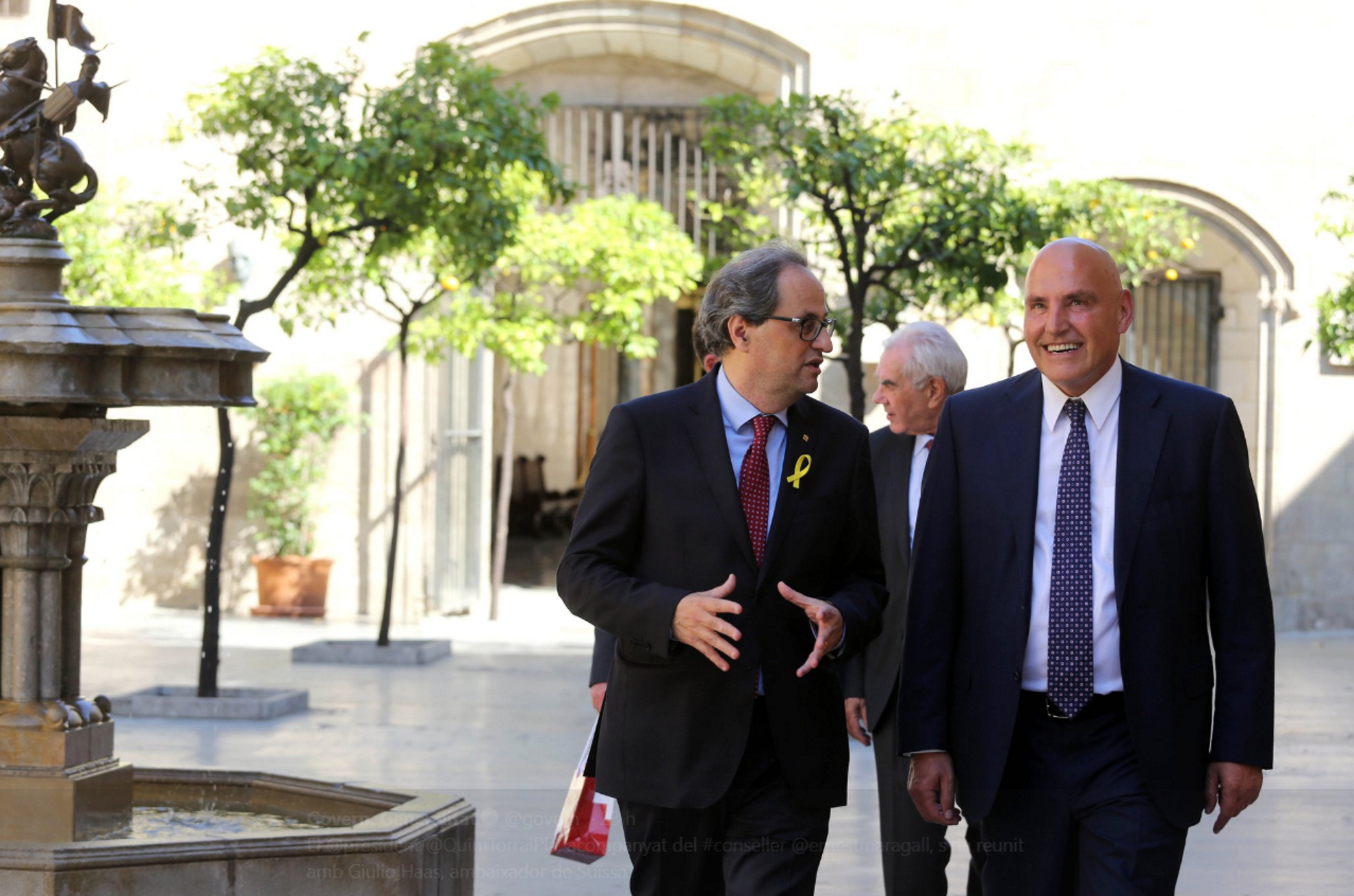 El embajador de Suiza, el primero que recibe Torra