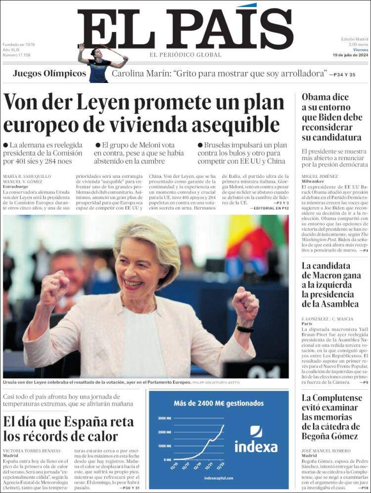 Portada 'El País' Portada 'El País'