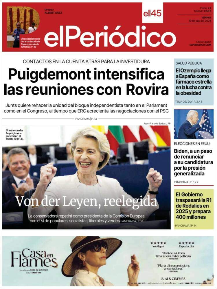Portada 'El Periodico' Portada 'El Periodico'