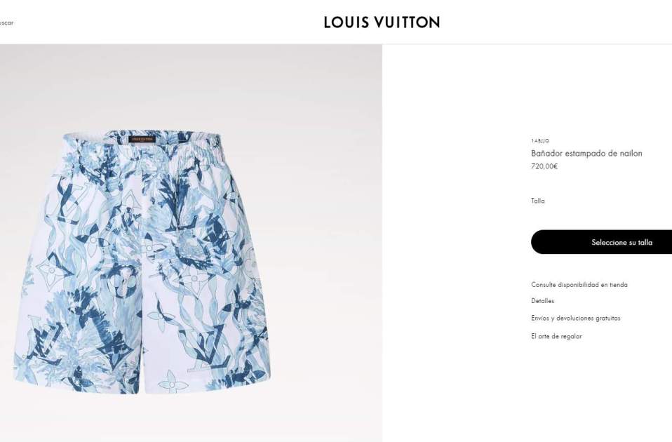 Bañador Cucu Louis Buitton, 720 euros Bañador Cucu Louis Buitton, 720 euros