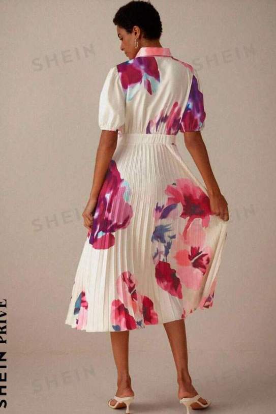 Vestido camisero de manga corta Privé Vestido camisero de manga corta Privé