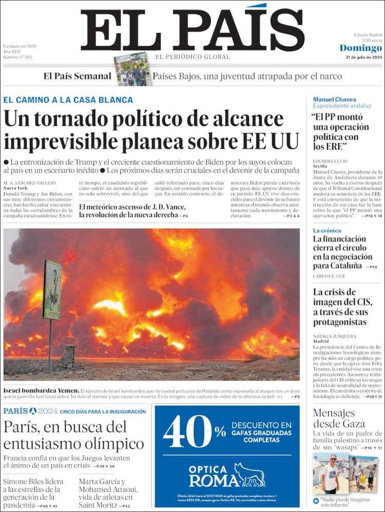 Portada 'El País'