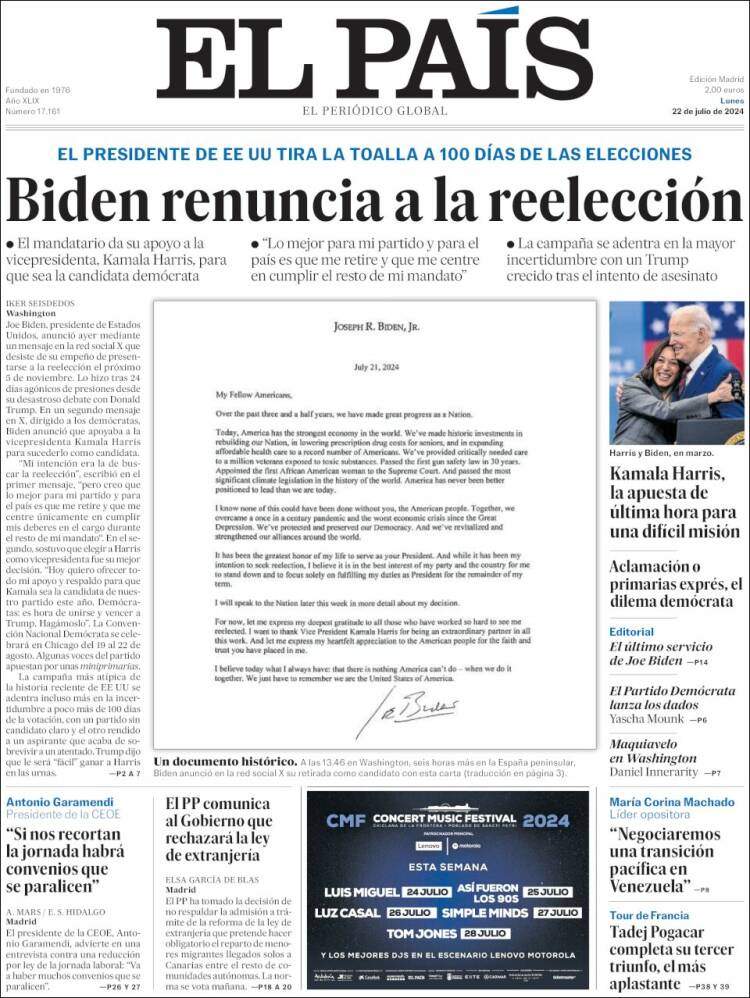 Portades 'El País' Portades 'El País'
