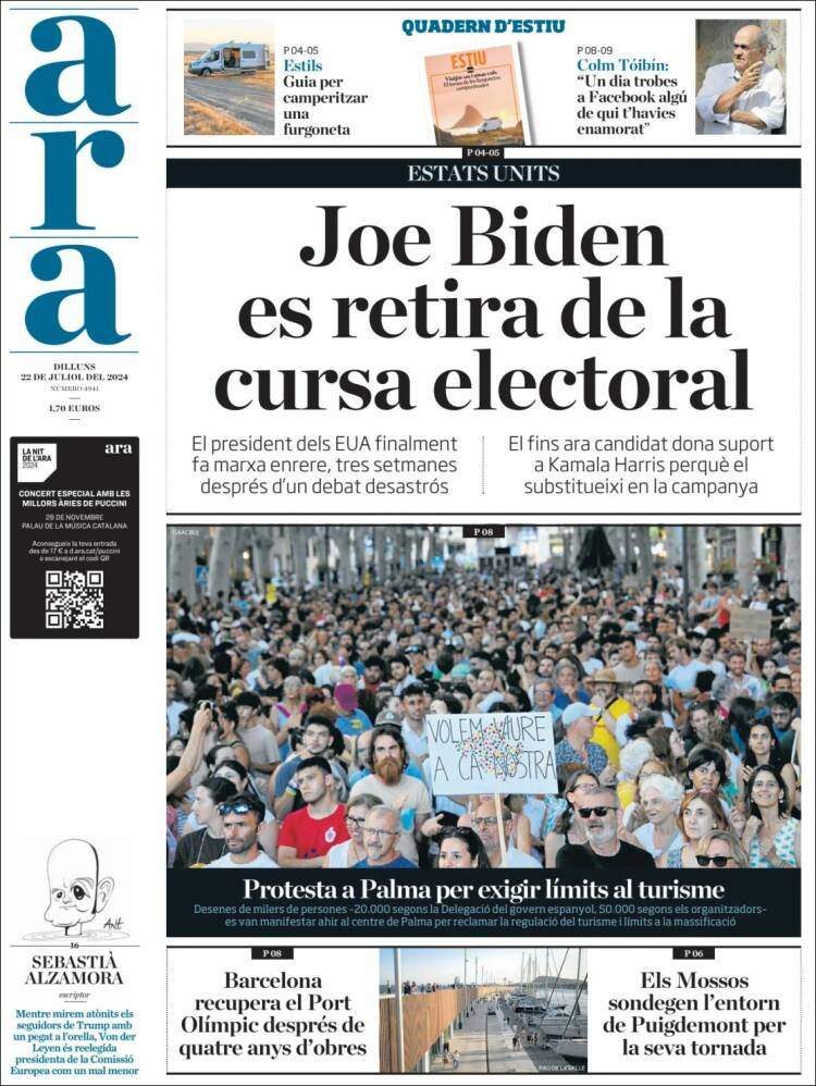 Portada 'Ara' Portada 'Ara'