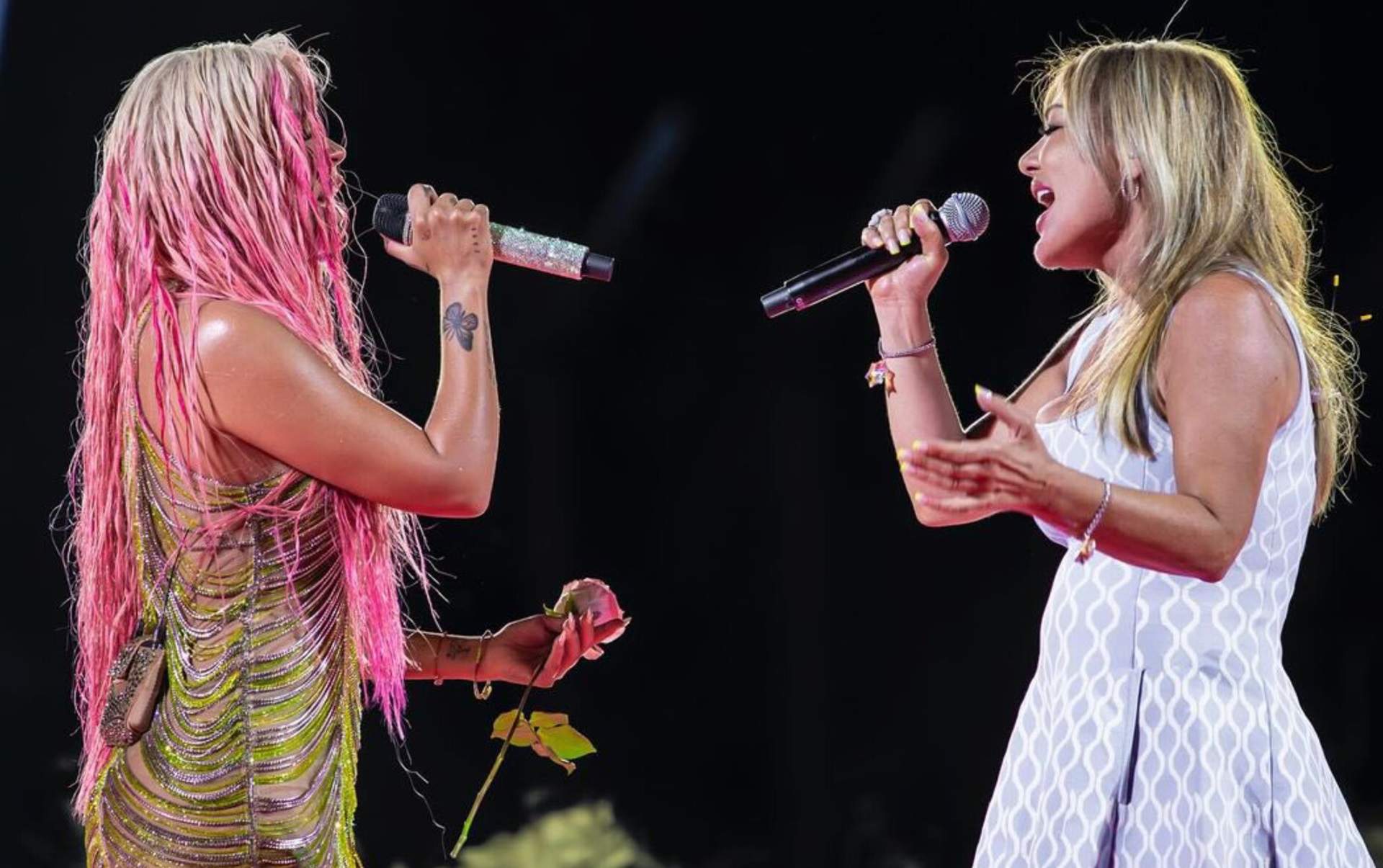 Amaia Montero reaparece por sorpresa en el concierto de Karol G en Madrid