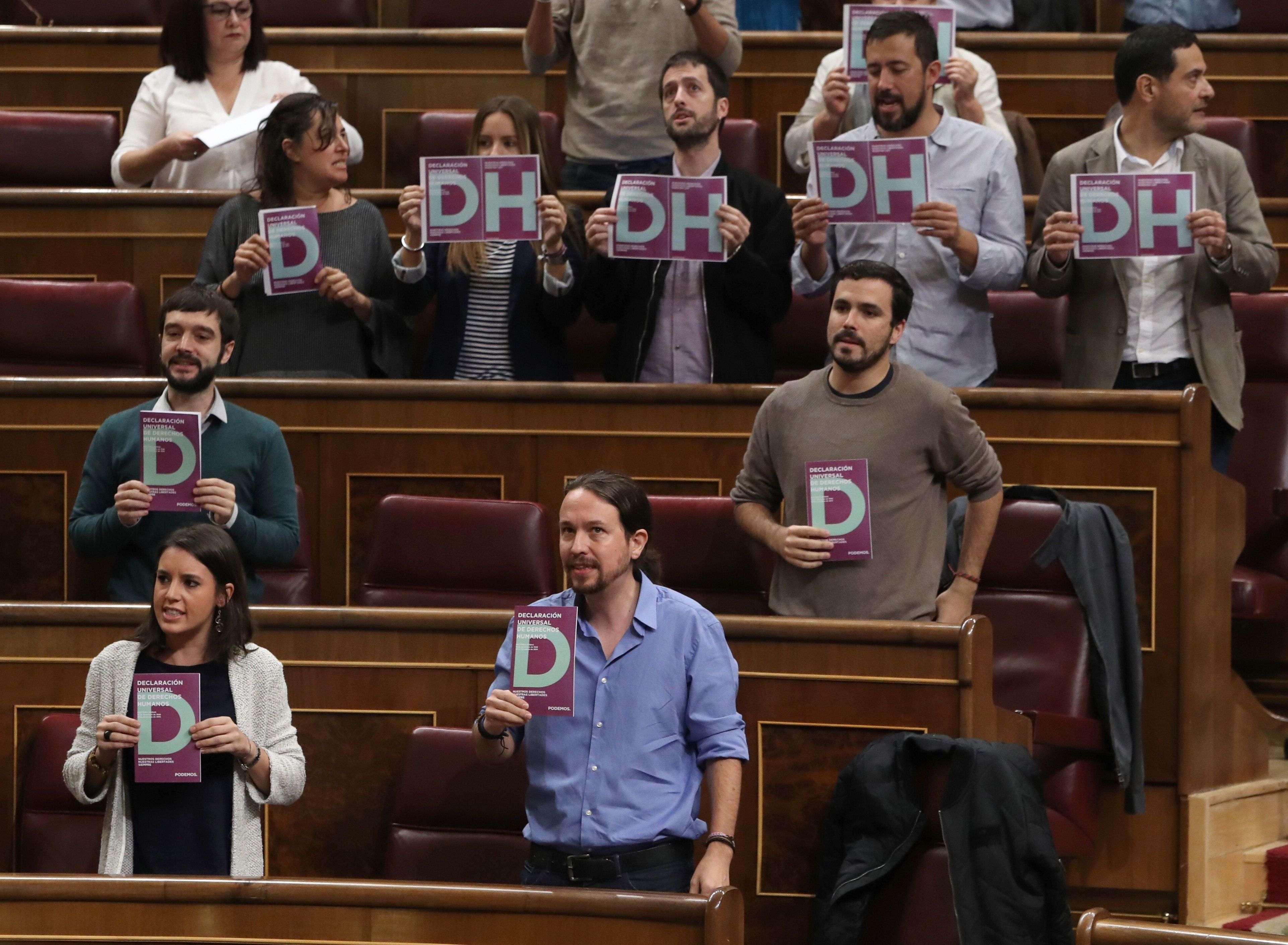 Tensión entre Podemos y Pastor por una protesta en el Congreso