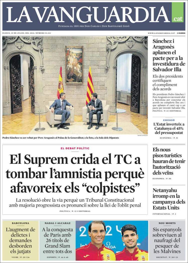 'La Vanguardia' 25 CAT 'La Vanguardia' 25 CAT