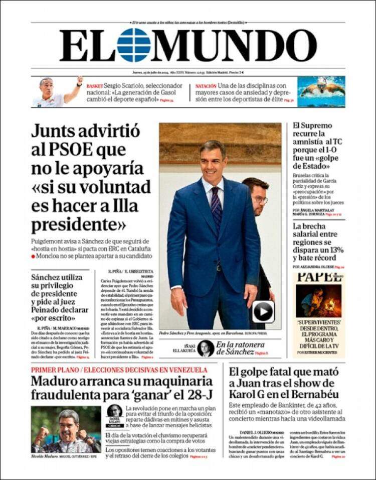 'El Mundo' 25 'El Mundo' 25
