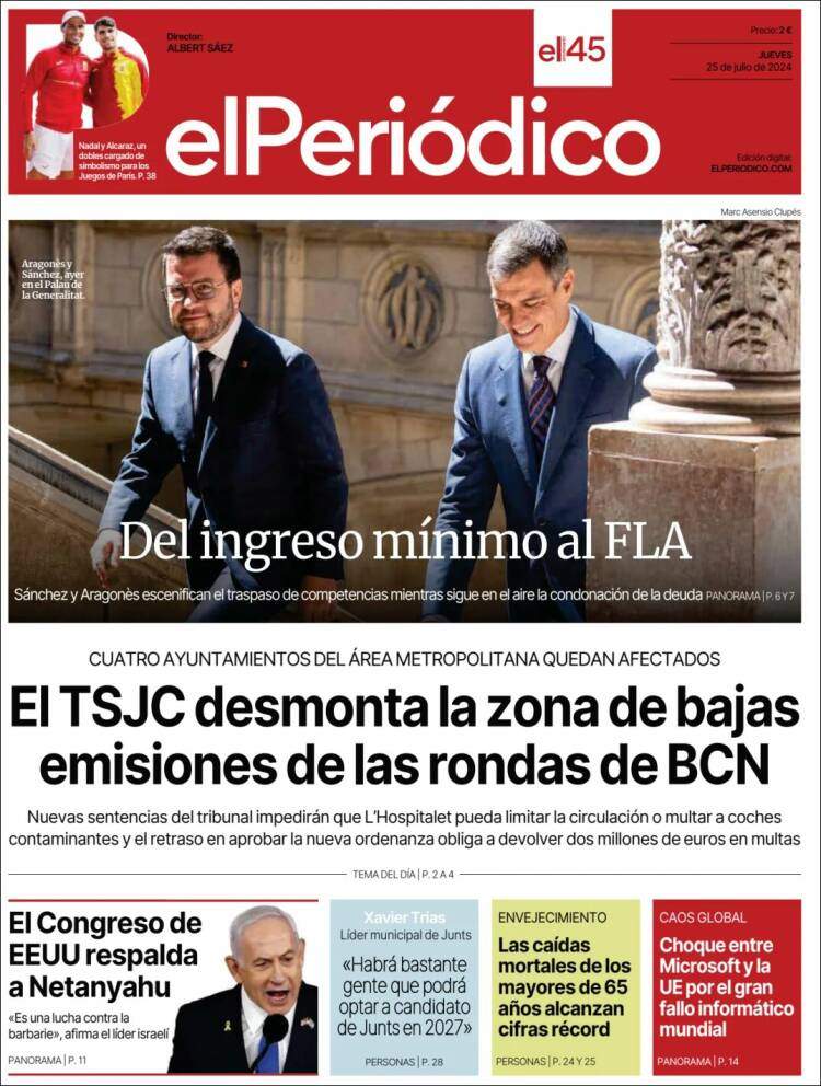 'El Periódico' 25 CAST 'El Periódico' 25 CAST