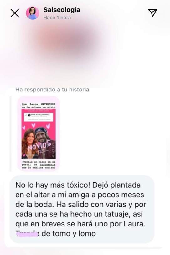 novio Laura Matamoros @Salseologia