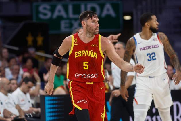 Rudy Fernandez en l'últim partit de preparació d'Espanya abans dels Jocs Olímpics / Foto: EFE Rudy Fernandez en l'últim partit de preparació d'Espanya abans dels Jocs Olímpics / Foto: EFE