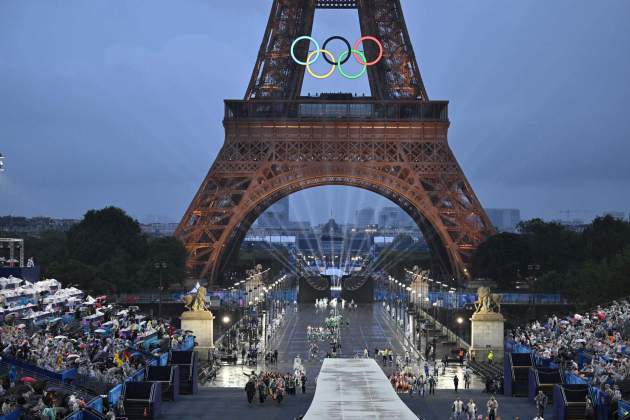 Cerimonia inauguracio jocs olimpics paris 2024 torre eiffel / EFE Cerimonia inauguracio jocs olimpics paris 2024 torre eiffel / EFE