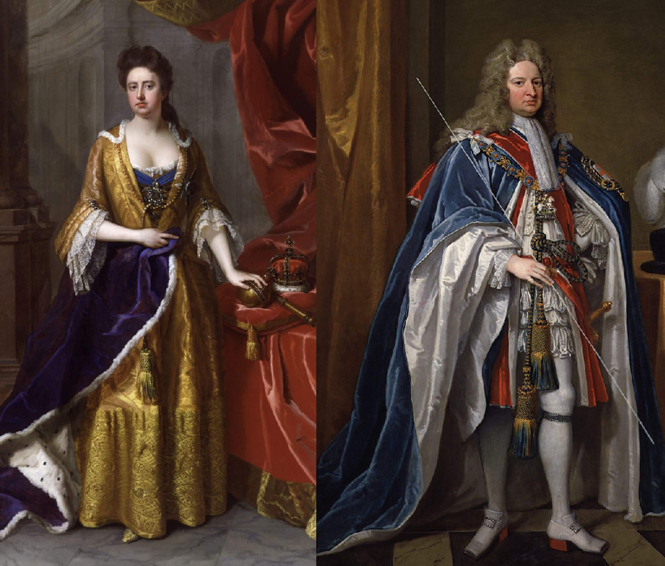 Anna I y Robert Harley, lord Tresorer. Fuente National Portrait Gallery Anna I y Robert Harley, lord Tresorer. Fuente National Portrait Gallery