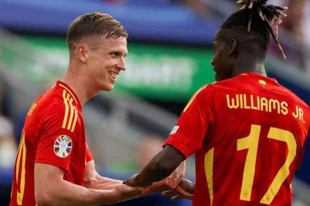 Dani Olmo y Nico Williams Dani Olmo y Nico Williams