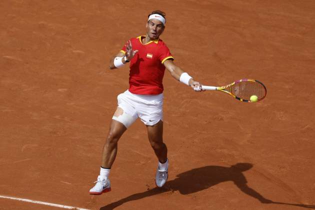 Rafa Nadal executa una dreta en els Jocs Olímpics / Foto: EFE Rafa Nadal executa una dreta en els Jocs Olímpics / Foto: EFE