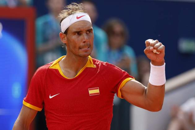 Rafa Nadal puño en alto en los Juegos Olímpicos / Foto: EFE Rafa Nadal puño en alto en los Juegos Olímpicos / Foto: EFE