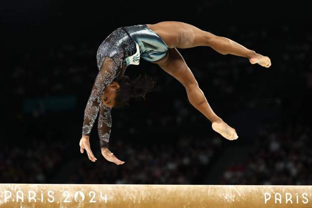 Simone Biles en acción durante los Juegos Olimpicos de París / Foto: EFE Simone Biles en acción durante los Juegos Olimpicos de París / Foto: EFE