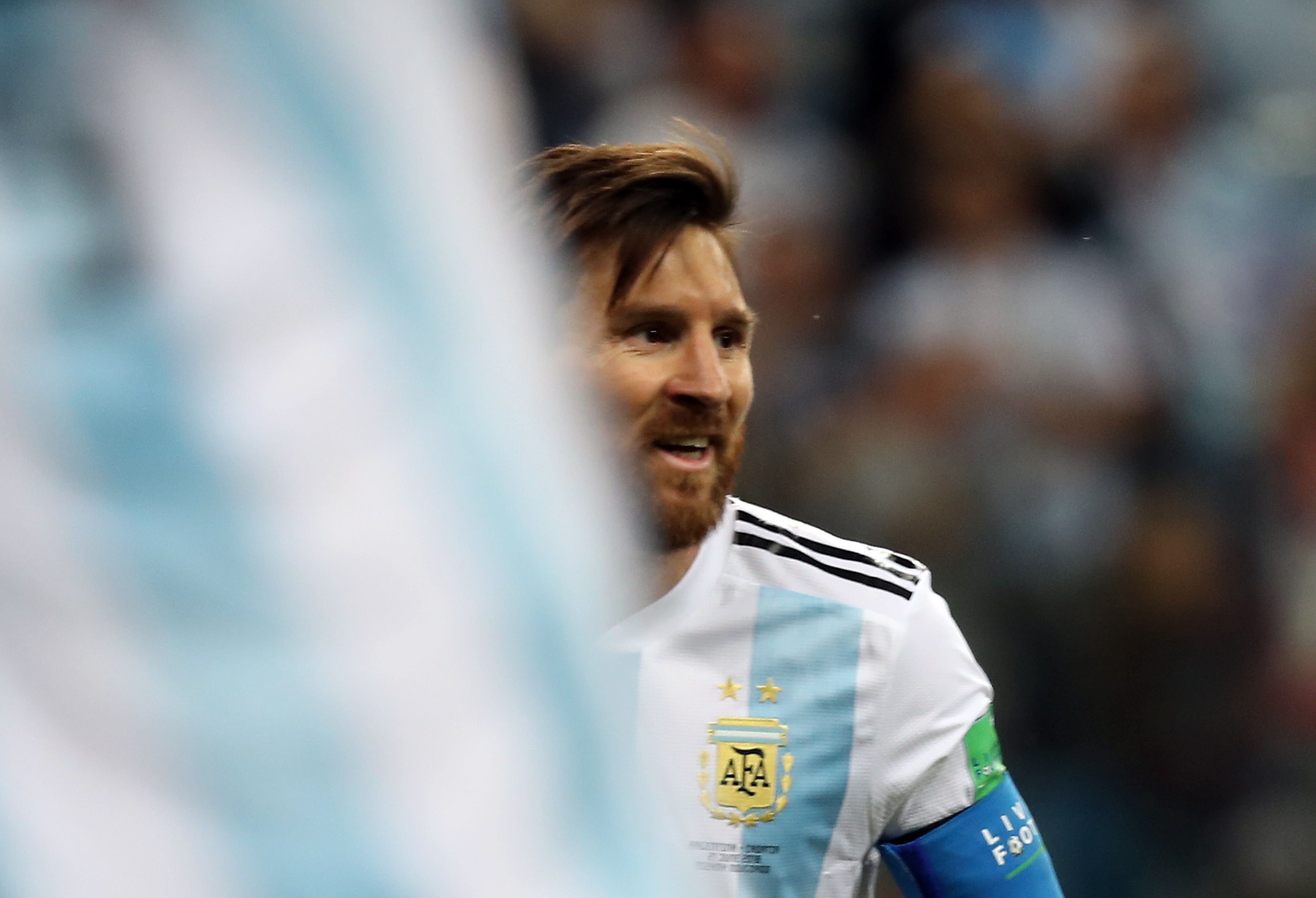 Fotos: La cara (desencajada) de Messi después de perder contra Croacia