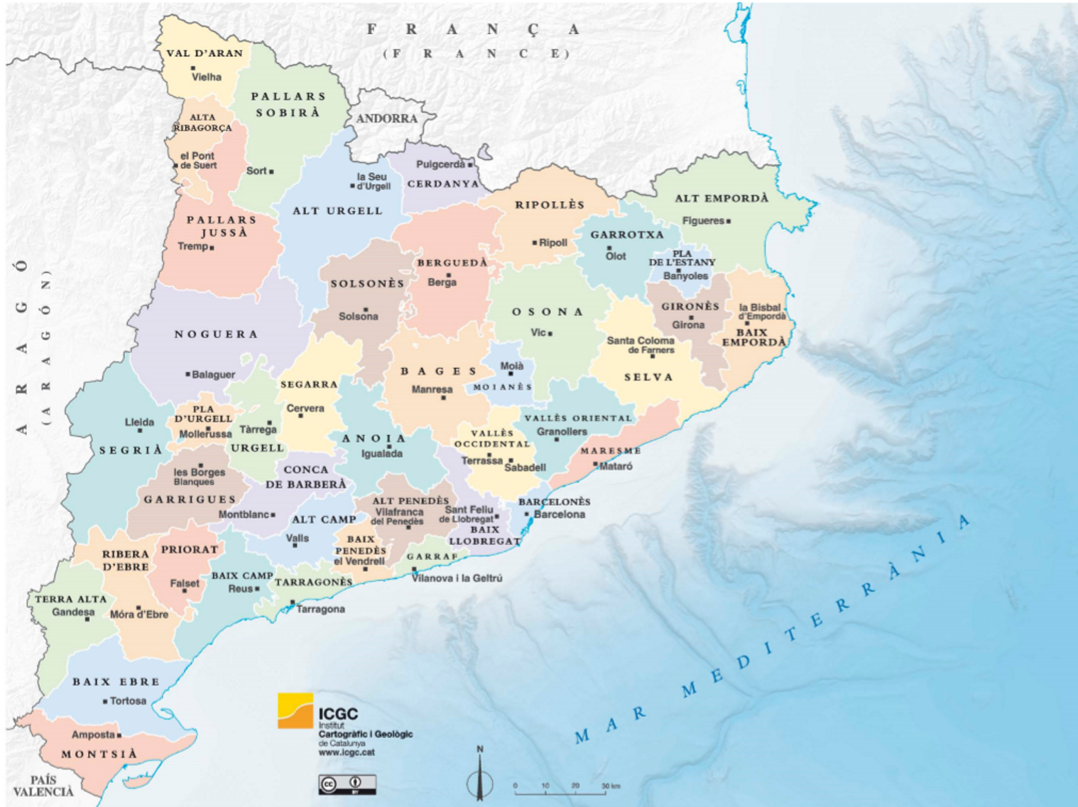Las comarcas de Catalunya Las comarcas de Catalunya