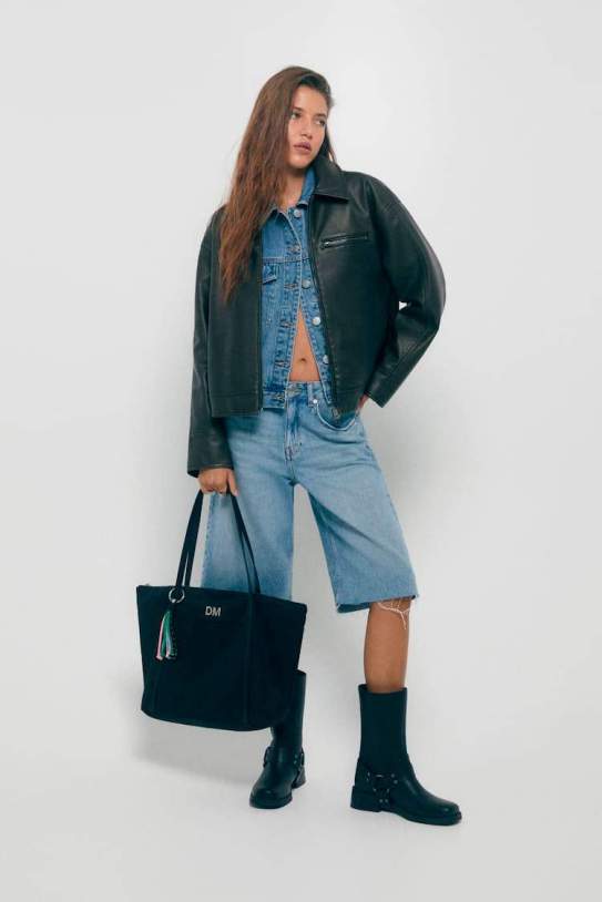 Bolso shopper nylon adorno Bolso shopper nylon adorno