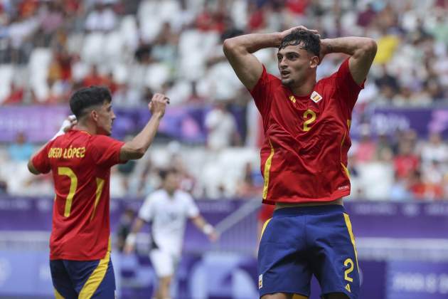 Marc Pubill se lamenta durante el España - Egipto de los Juegos Olímpicos / Foto: EFE Marc Pubill se lamenta durante el España - Egipto de los Juegos Olímpicos / Foto: EFE