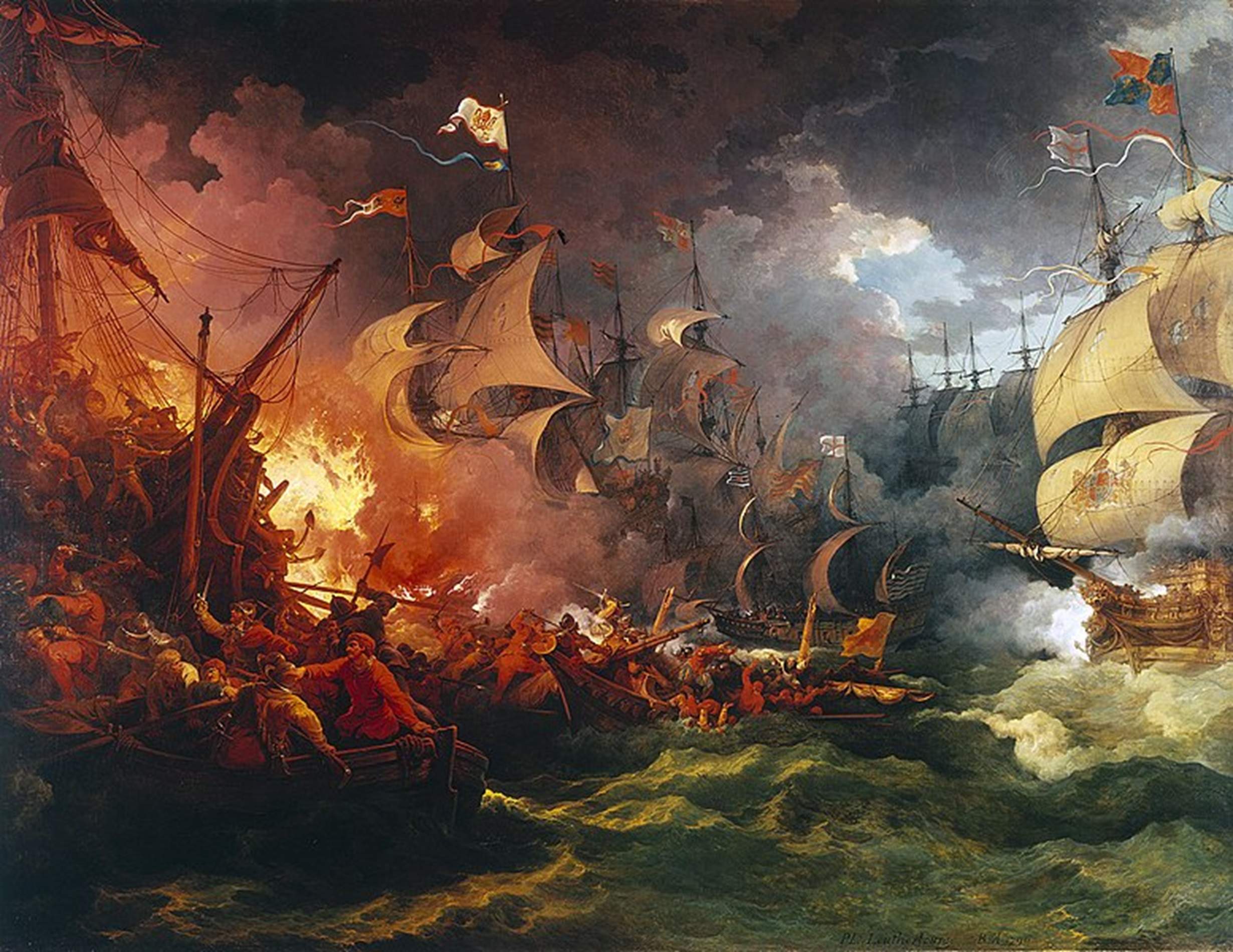 Primera batalla y primera derrota de la Armada Invencible hispánica