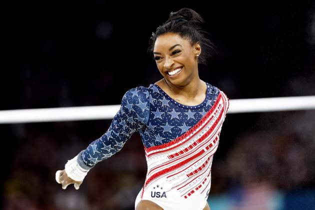 Simone Biles con una sonrisa en los Juegos Olímpicos de París / Foto: EFE Simone Biles con una sonrisa en los Juegos Olímpicos de París / Foto: EFE