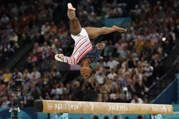 Simone Biles en acción durante los Juegos Olímpicos de París / Foto: EFE Simone Biles en acción durante los Juegos Olímpicos de París / Foto: EFE