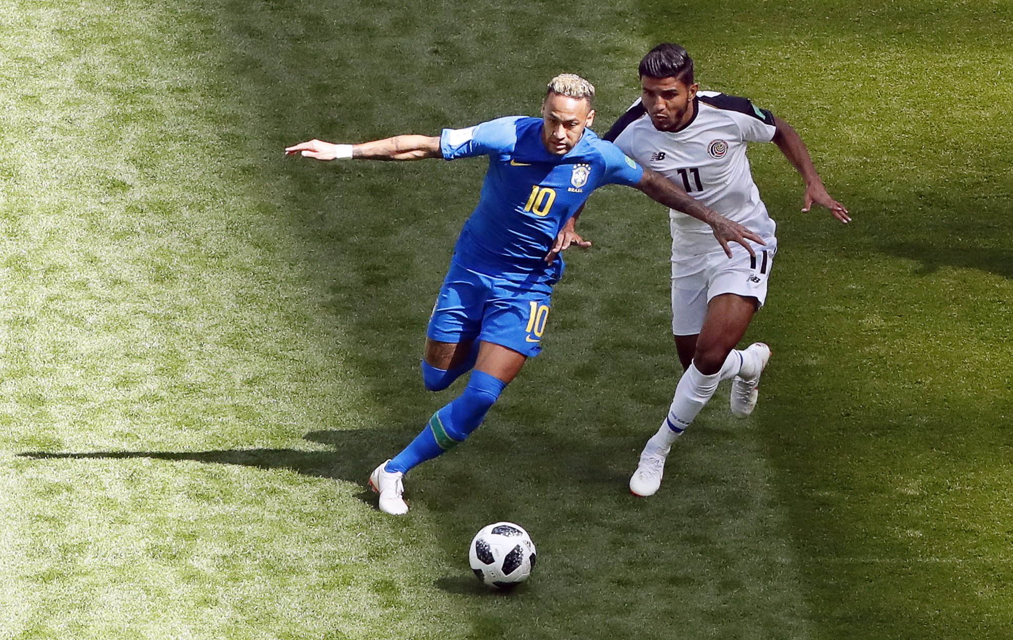 El Brasil sua tinta per guanyar Costa Rica