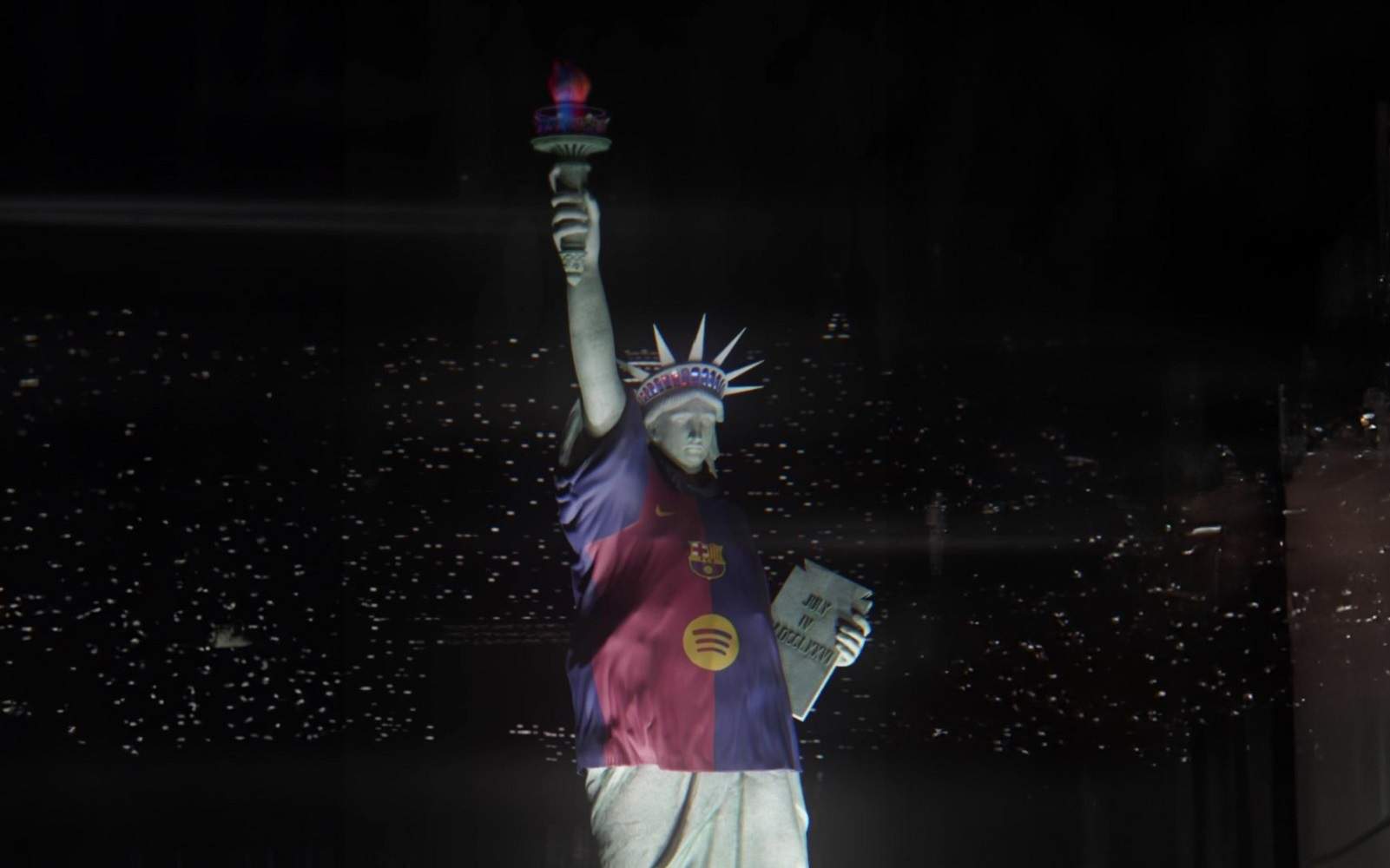 Nueva York es del Barça: la espectacular imagen de la Estatua de la Libertad culé gracias a la IA