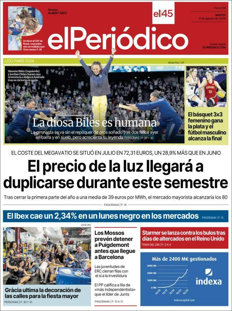 Portada 'El Periódico' Portada 'El Periódico'