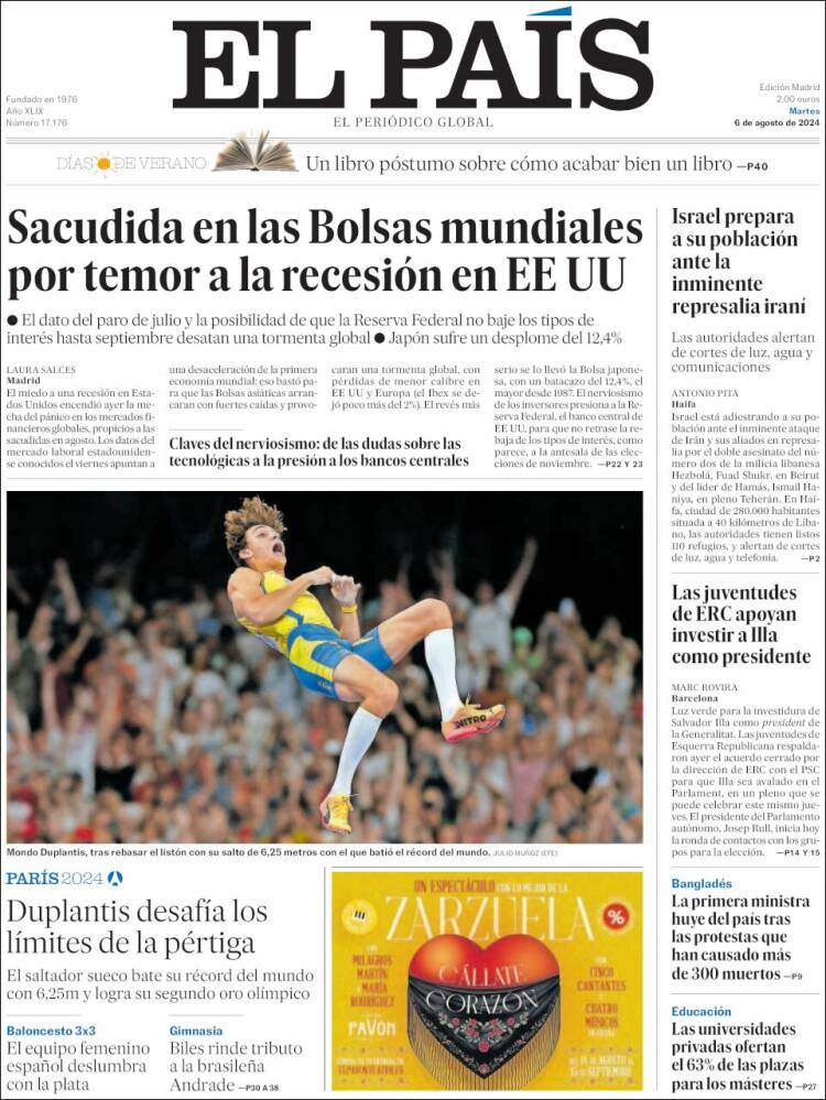 Portada 'El País' Portada 'El País'