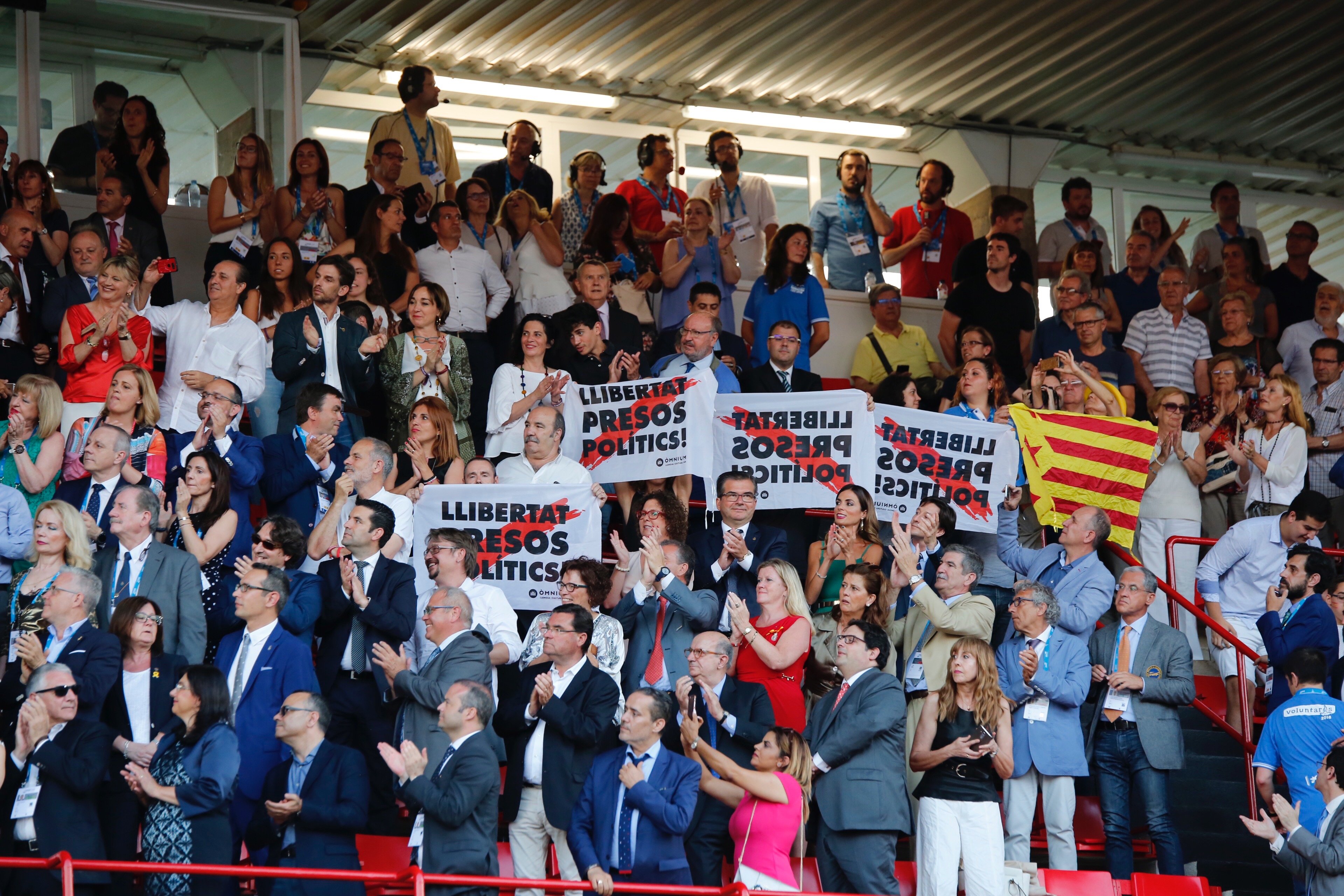 Tensa inauguració dels Jocs del Mediterrani a Tarragona