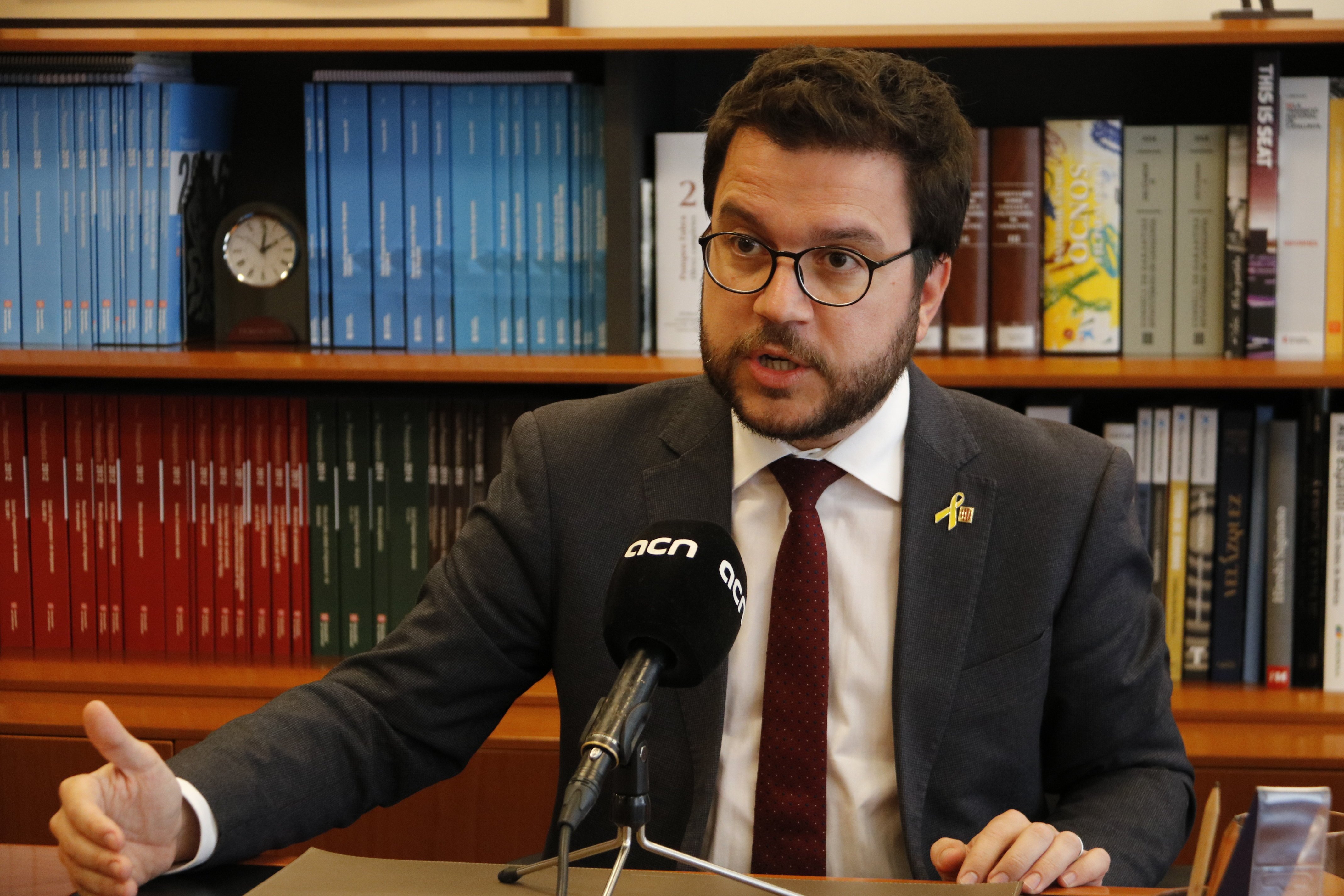 Aragonès defiende que la reunión Torra-Sánchez se tiene que centrar en el reconocimiento del 1-O