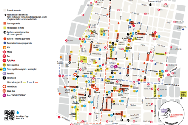 Mapa Festes de Gràcia 2024 Mapa Festes de Gràcia 2024
