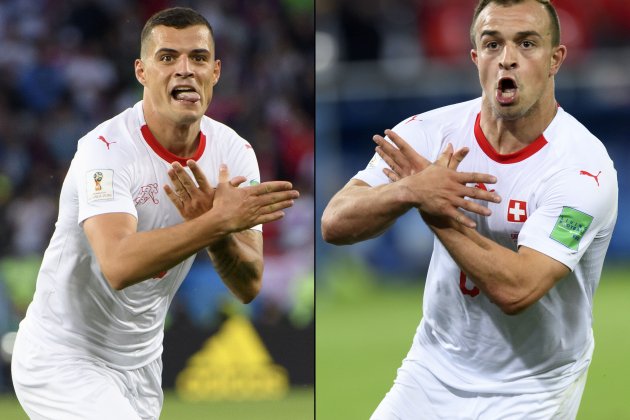 Granito Xhaka Xherdan Shaqiri Suiza Serbia Mundial Russia 2018 EFE