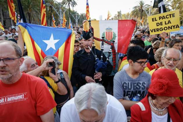 Ambient al voltant de l'acte de retorn de Carles Puigdemont. Carlos Baglietto Ambient al voltant de l'acte de retorn de Carles Puigdemont. Carlos Baglietto