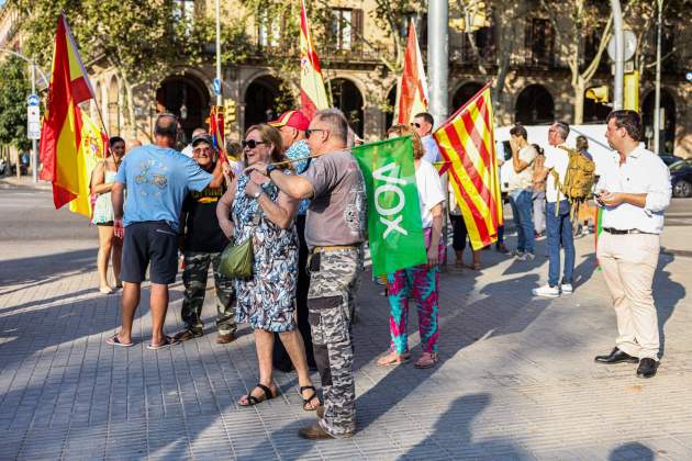 Concentració Vox retorn Puigdemont. Montse Giralt Concentració Vox retorn Puigdemont. Montse Giralt