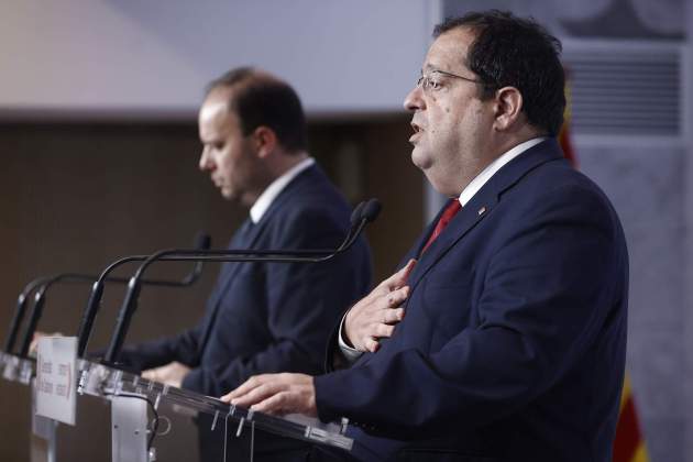 Joan Ignasi Elena comparece ante los medios después del retorno de Puigdemont Joan Ignasi Elena comparece ante los medios después del retorno de Puigdemont