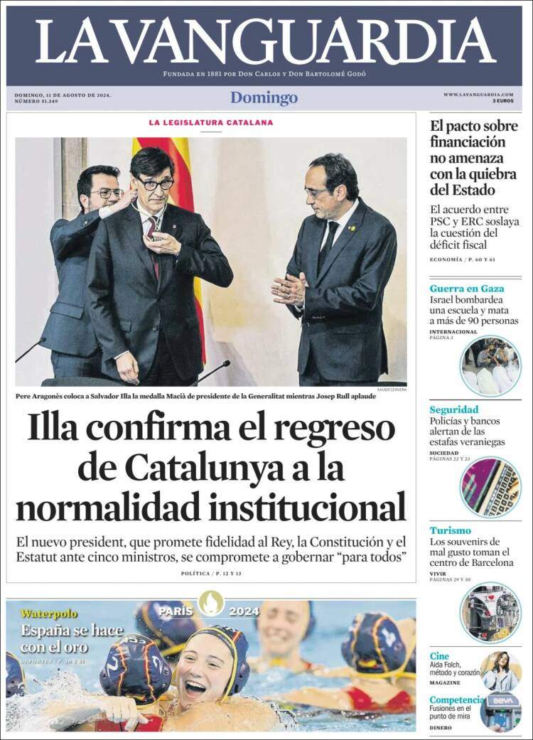 'La Vanguardia' 11 CAST 'La Vanguardia' 11 CAST