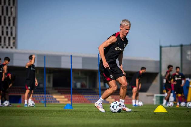 Dani Olmo entrenamiento Barça / Foto: FC Barcelona Dani Olmo entrenamiento Barça / Foto: FC Barcelona