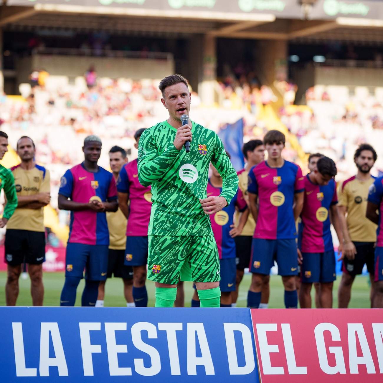 Críticas a Ter Stegen por obviar en su discurso de capitán el clásico "i visca Catalunya"
