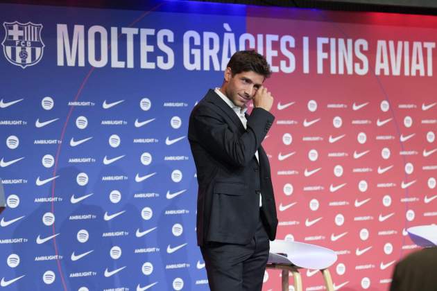 Sergi Roberto despedida / Foto: EFE Sergi Roberto despedida / Foto: EFE