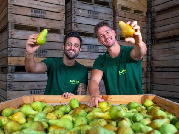 Els fundadors de Talkual, Marc Ibós i Oriol Aldomà. Els fundadors de Talkual, Marc Ibós i Oriol Aldomà.