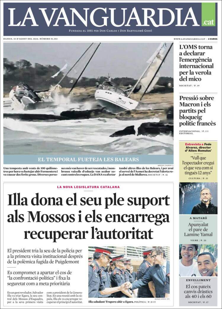 'La Vanguardia' 15 CAT 'La Vanguardia' 15 CAT
