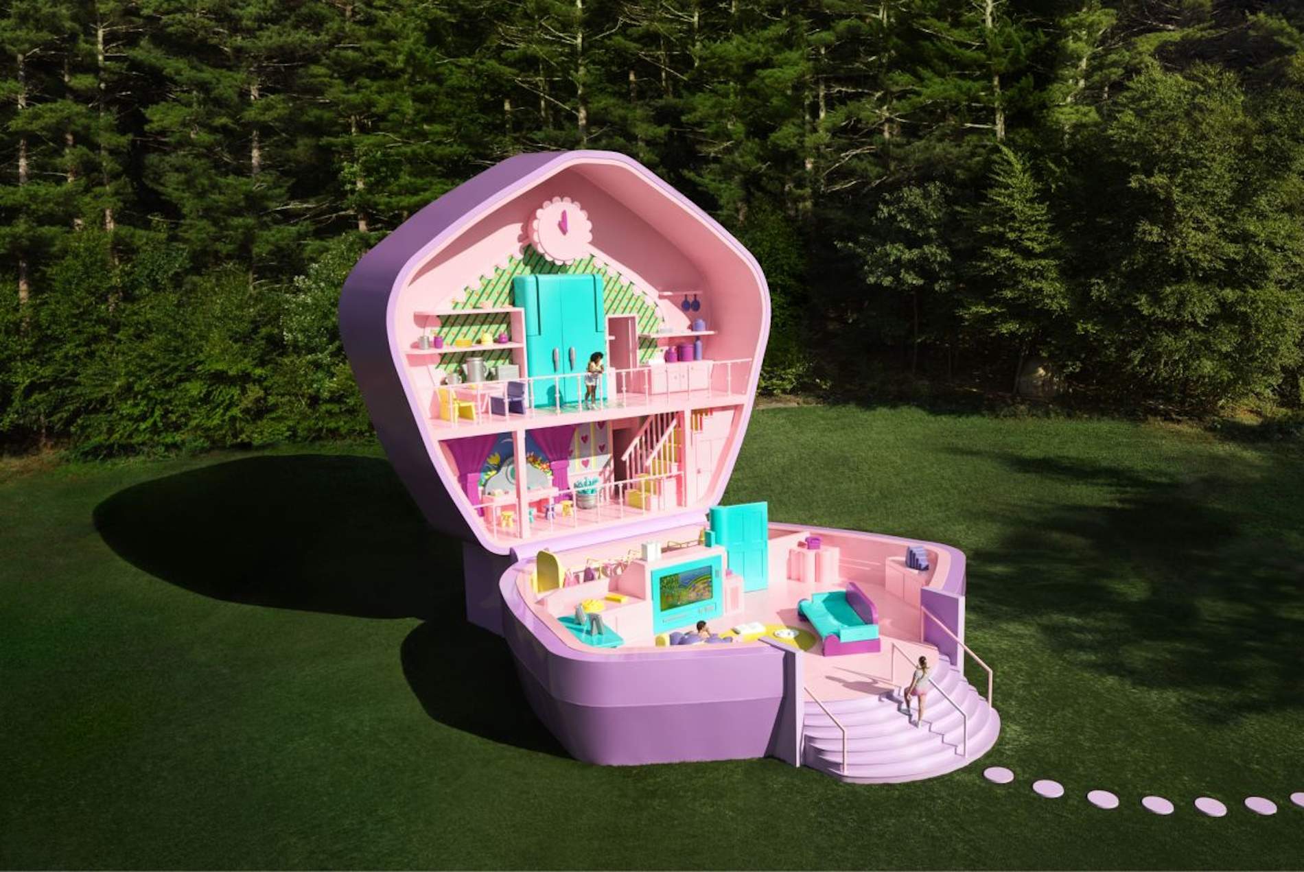 La casa-cofre de Polly Pocket obre  portes a mida real a Airbnb