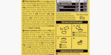Fideos orientales sabor pollo Hacendado